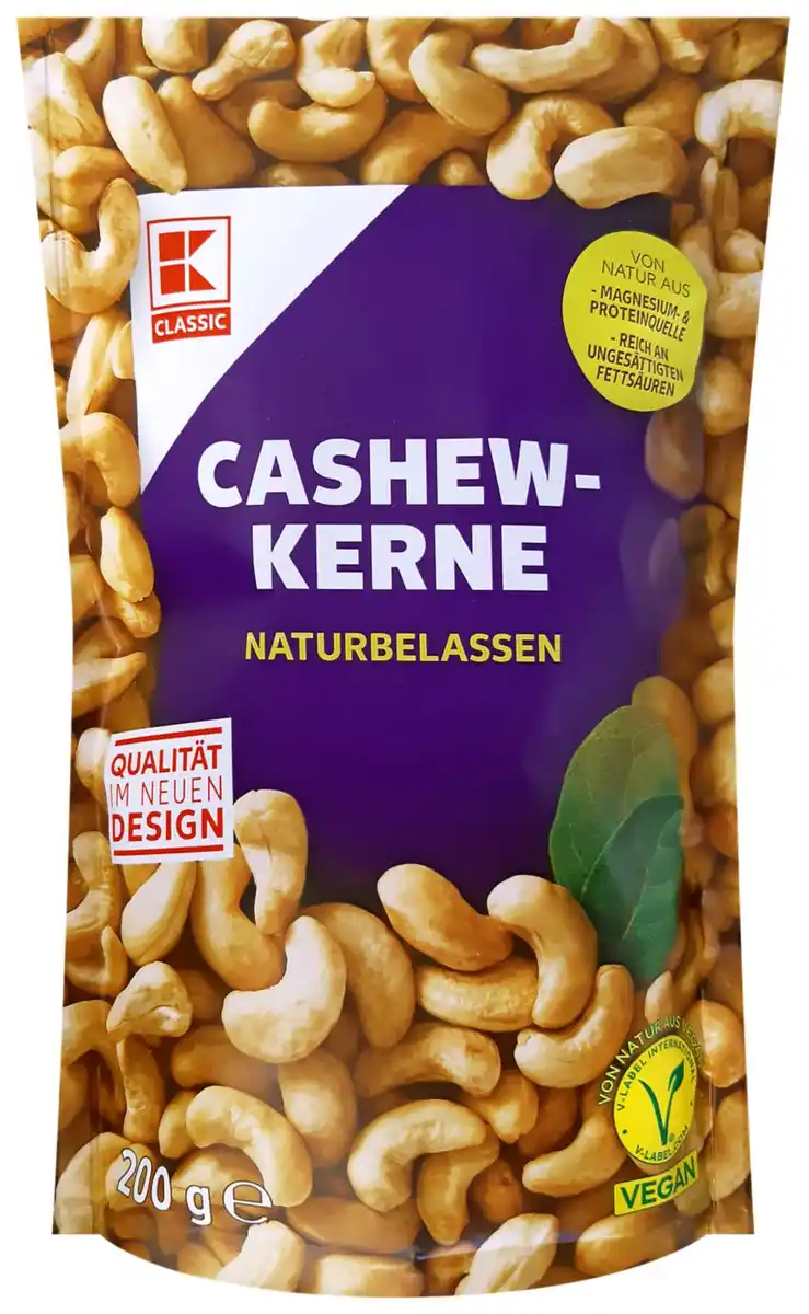 Bild 1 von K-CLASSIC Cashewkerne, 200-g-Packg.