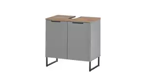 Waschbeckenunterschrank grau - Evoke Eiche - 60 cm - DALIA