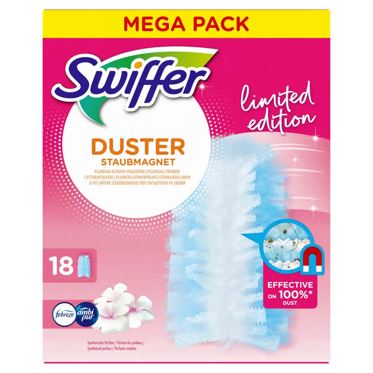 Bild 1 von SWIFFER Staubmagnet-Tücher mit Duft, 18-St.-Packg.
