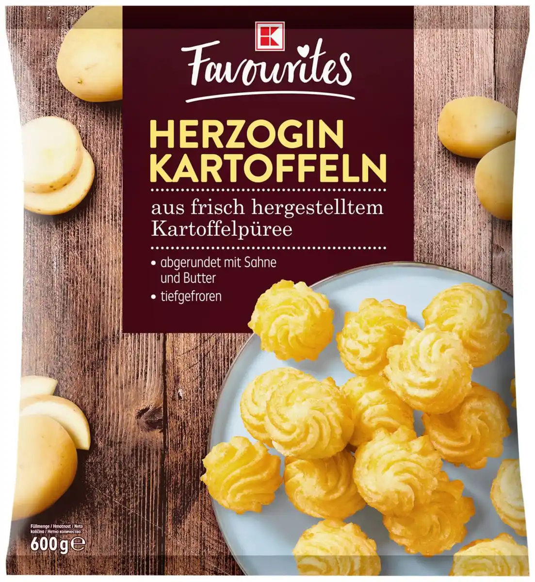 Bild 1 von K-FAVOURITES Herzogin-Kartoffeln, 600-g-Packg.