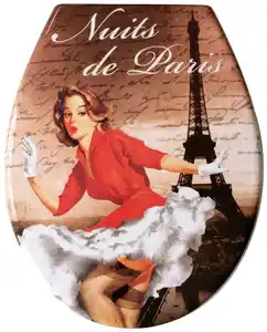 ADOB WC-Sitz Nuits de Paris, Absenkautomatik, zur Reinigung abnehmbar