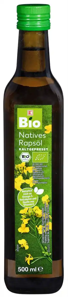 Bild 1 von K-BIO Bio-Rapsöl, 500-ml-Fl.