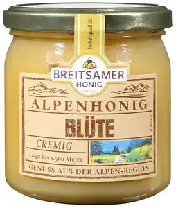 BREITSAMER Alpenhonig, 500-g-Glas