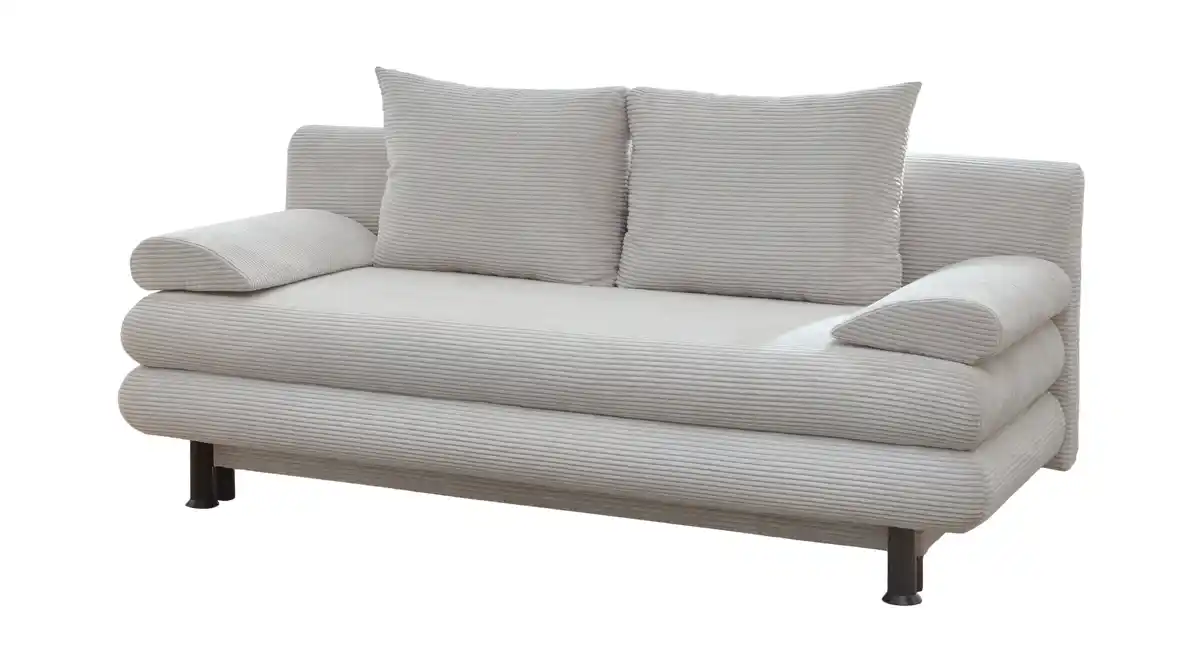 Bild 1 von Schlafsofa Cord beige mit Bettkasten Federkern 190 cm - AVENDA