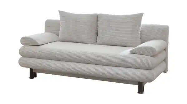 Bild 1 von Schlafsofa Cord beige mit Bettkasten Federkern 190 cm - AVENDA