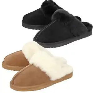 OYANDA® Damen-Lammfellhausschuhe, Paar