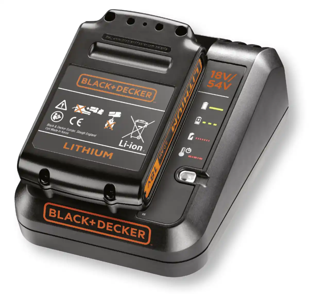Bild 1 von BLACK + DECKER Starter-Kit Schnell-Ladegerät und Akku »BDC2A20«