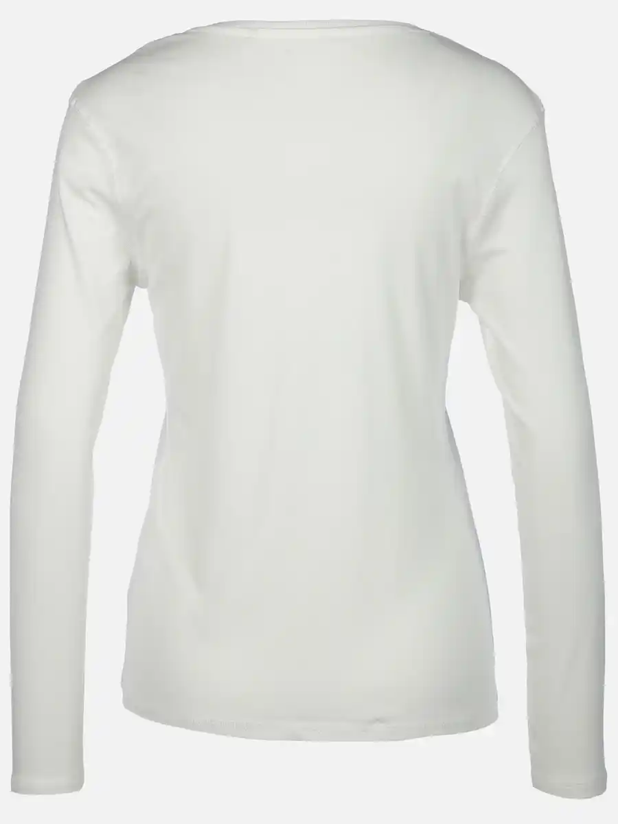 Bild 2 von Damen Langarmshirt Weiß