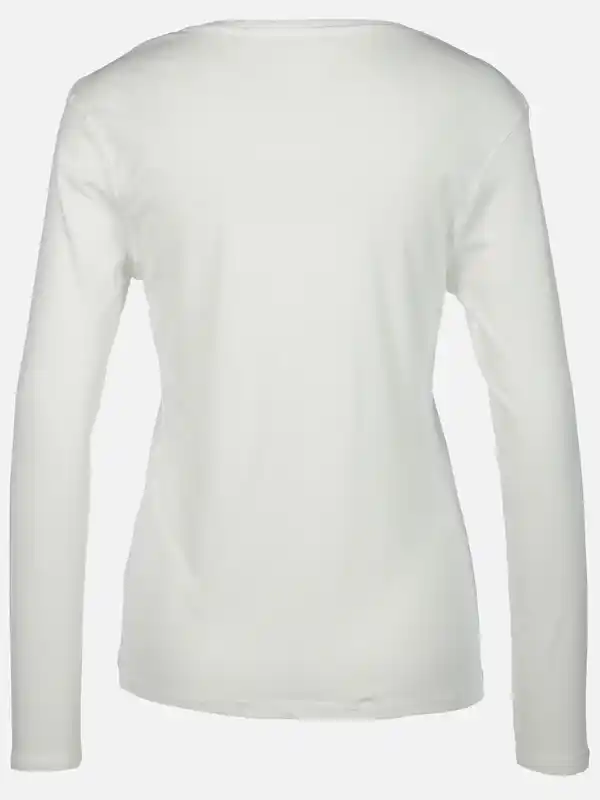 Bild 2 von Damen Langarmshirt Weiß