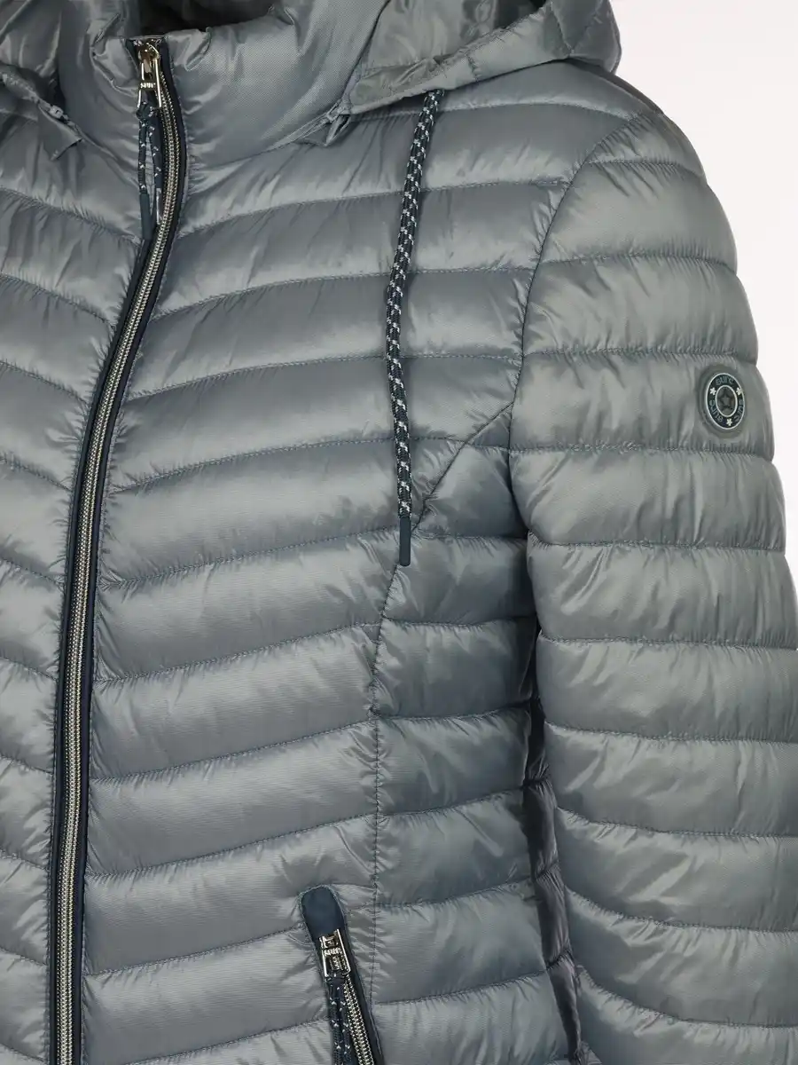 Bild 1 von Damen Steppjacke mit abnehbarer Kapuze Blau