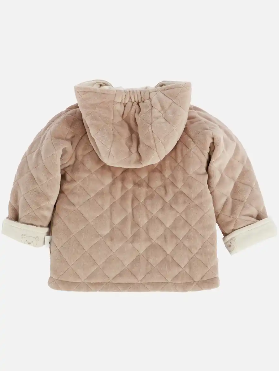 Bild 2 von Baby unisex Nickijacke mit Kapuze Beige
