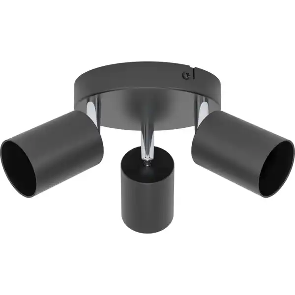 Bild 1 von Wohnraumleuchte 3-flammig schwarz