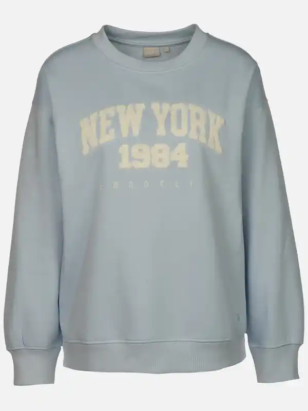 Bild 1 von Damen Sweatshirt mit Stickerei Blau