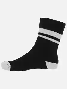 Herren Thermosocken geringelt oder unifarben Schwarz