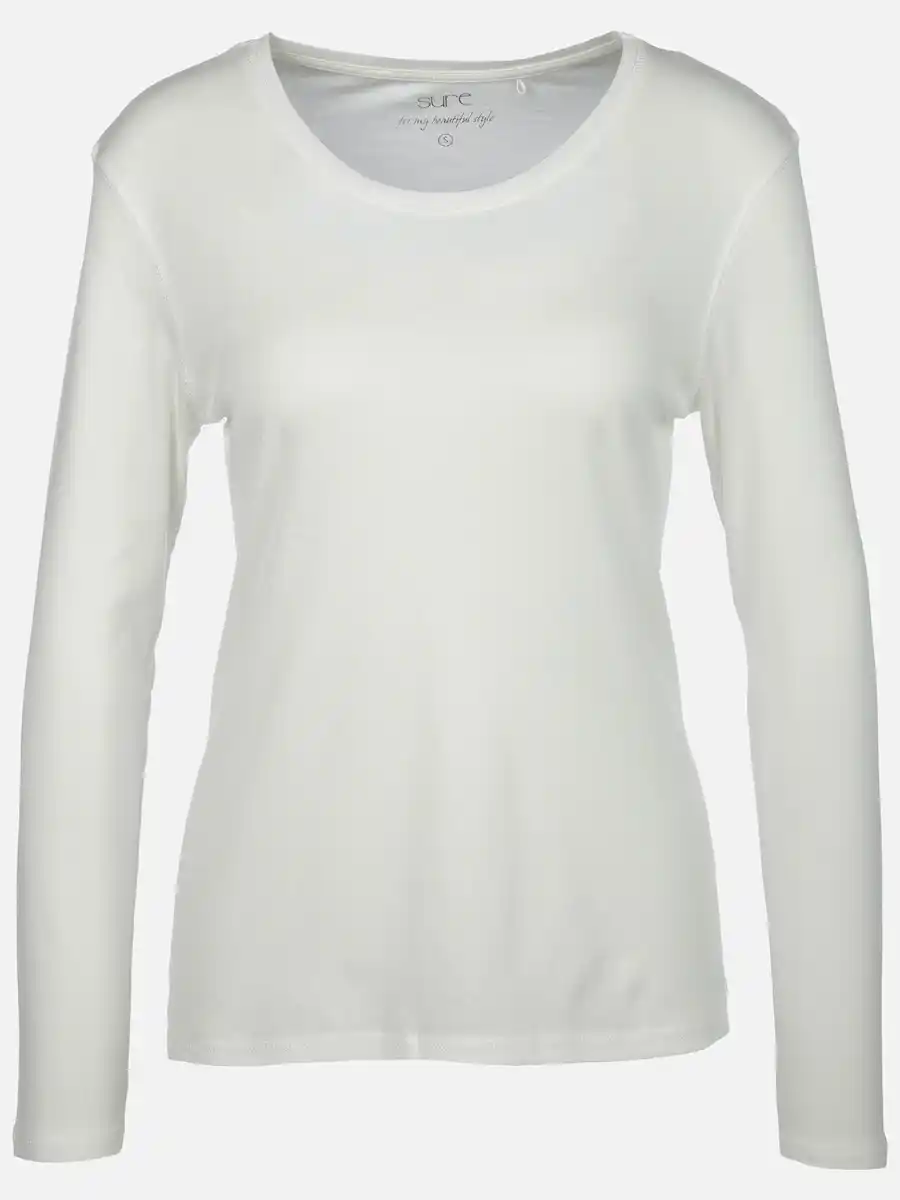 Bild 1 von Damen Langarmshirt Weiß