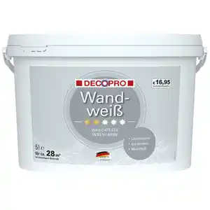 DECOPRO Wandweiß 5 Liter matt