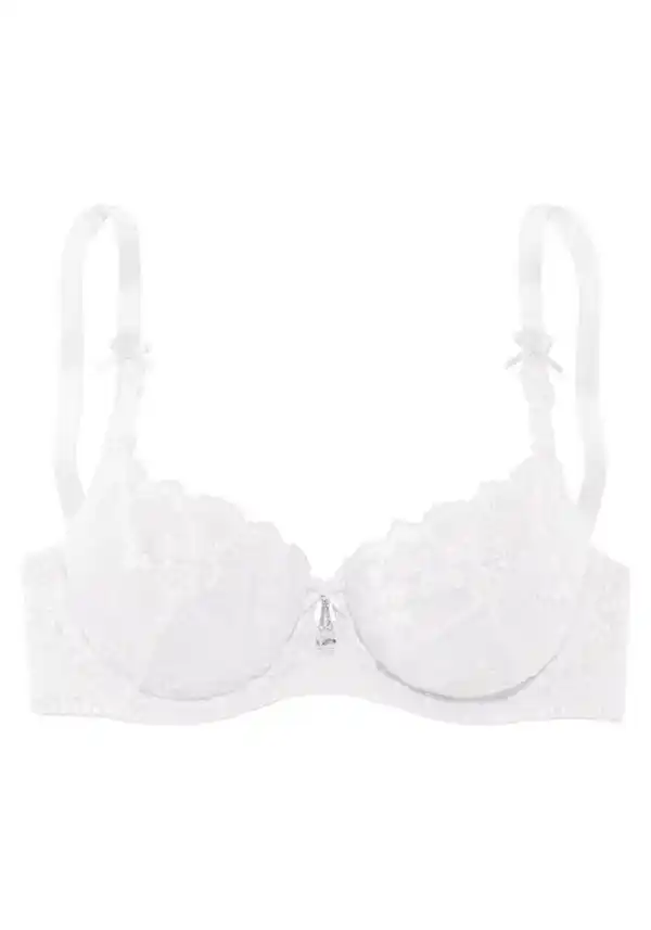 Bild 1 von LASCANA Bügel-BH mit transparenter Stickerei-Spitze, Dessous
