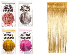 Lametta Türvorhang glitzerndes Partyzubehör