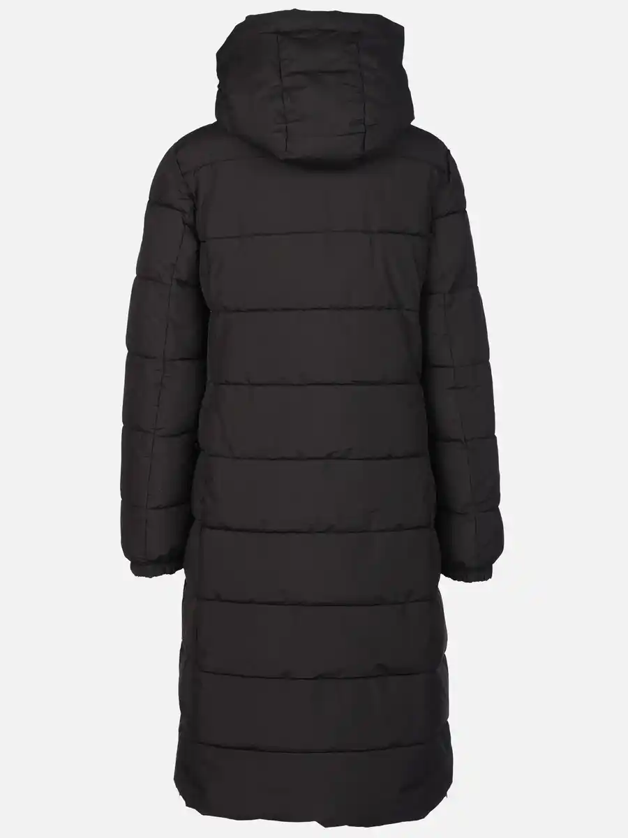 Bild 2 von Damen Steppmantel mit Kapuze Schwarz