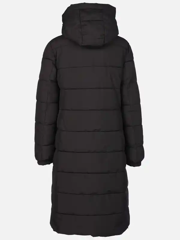 Bild 2 von Damen Steppmantel mit Kapuze Schwarz