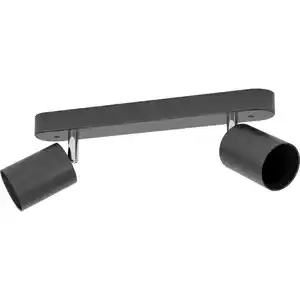 Wohnraumleuchte 2-flammig schwarz