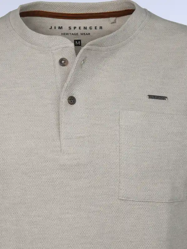 Bild 3 von Herren Henleyshirt in Waffeloptik Grau