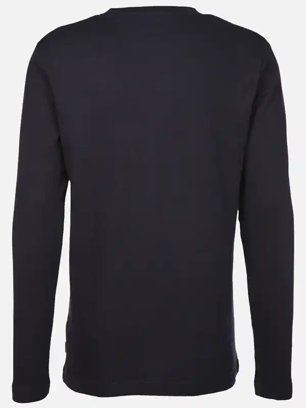 Bild 2 von Herren Henleyshirt in Waffeloptik Blau