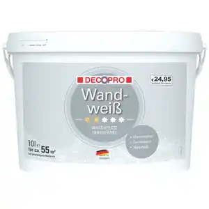 DECOPRO Wandweiß 10 Liter matt