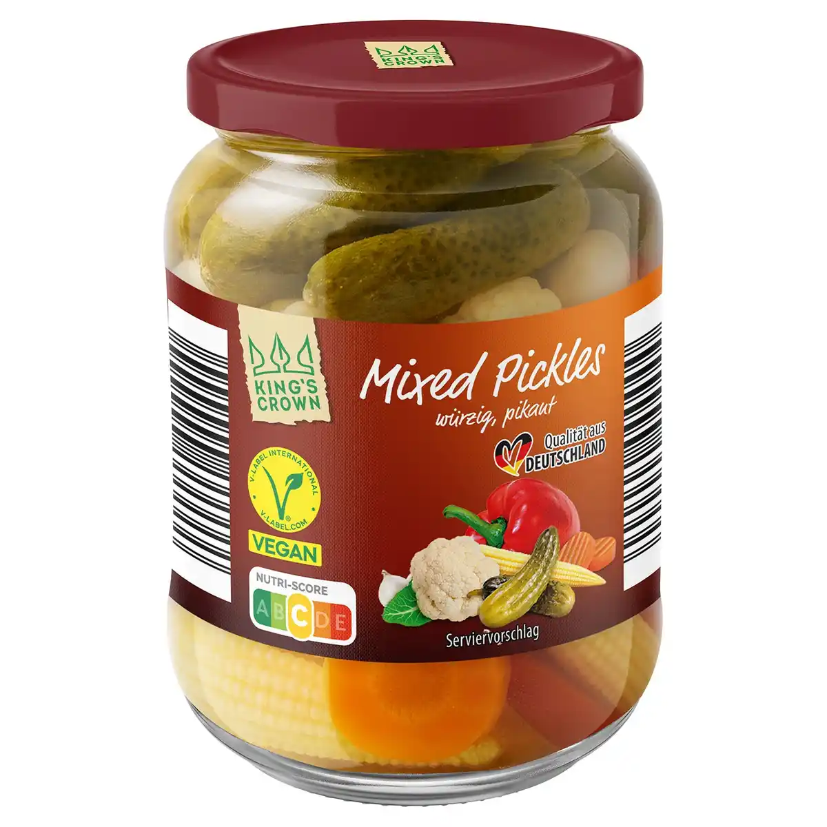 Bild 1 von KING'S CROWN Eingelegte Gewürzgurken, Mixed Pickles