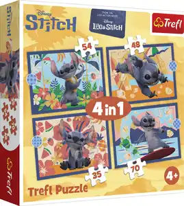 Trefl 4in1 Puzzle Lilo & Stitch