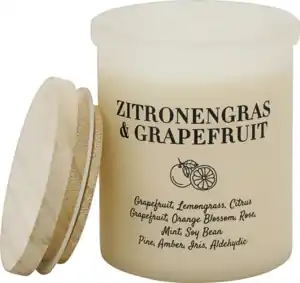 IDEENWELT Aromatherapie Kerze Zitronengras & Grapefruit