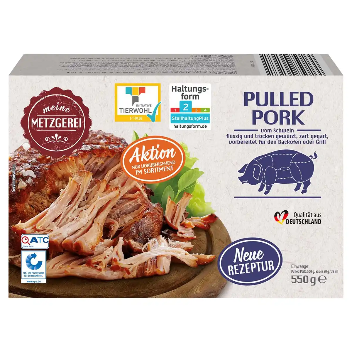 Bild 1 von MEINE METZGEREI Pulled Pork 550 g