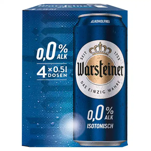 Bild 1 von WARSTEINER Pils 0,5 l, Alkoholfrei