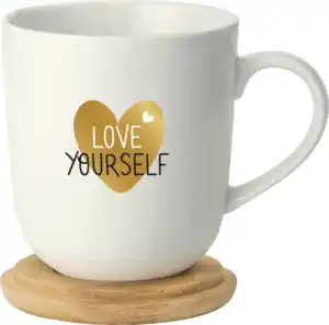IDEENWELT Geschenktasse Love Yourself 500 ml