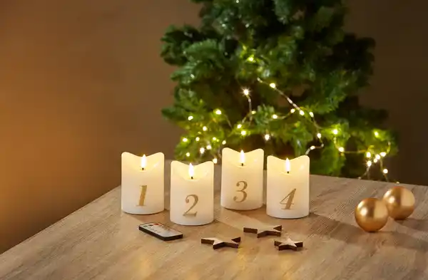 Bild 3 von IDEENWELT LED-Kerzen 4er-Set