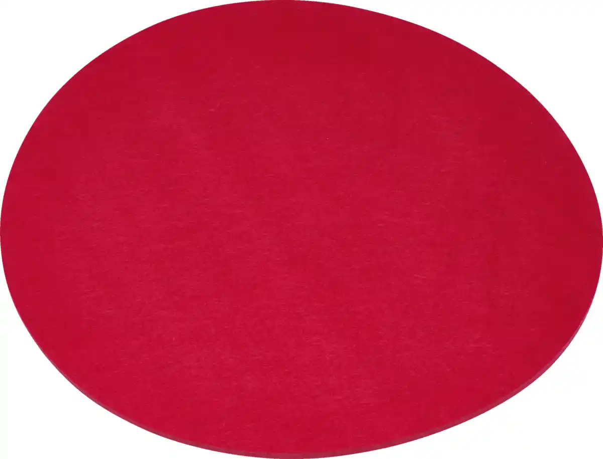 Bild 1 von IDEENWELT Filz-Set rund, rot