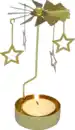 Bild 1 von IDEENWELT Teelichtkarussell Sterne gold