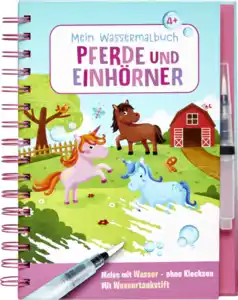 Ullmann Medien Wassermalbuch Pferde/Einhörner