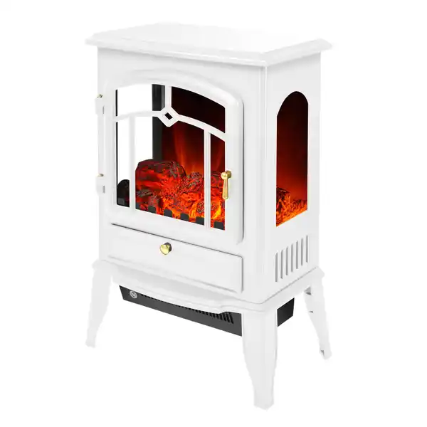 Bild 1 von El Fuego Elektrokamin 'Como II' weiß 2 kW