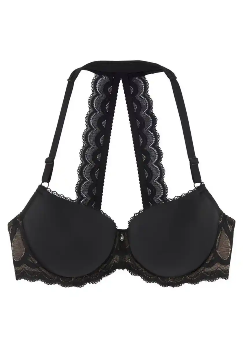 Bild 1 von LASCANA Neckholder-BH mit dekorativem Spitzenrücken und Komfort-Nackenträger, sexy Dessous