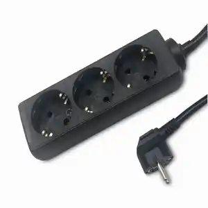 Steckerleiste 1,4 m schwarz 3-fach