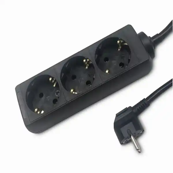 Bild 1 von Steckerleiste 1,4 m schwarz 3-fach
