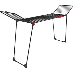 Vileda Wäschetrockner 'Infinity flex Ultimate' schwarz rollbar 304 x 128 x 56 cm