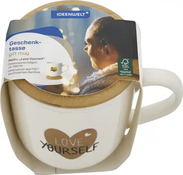 Bild 2 von IDEENWELT Geschenktasse Love Yourself 500 ml