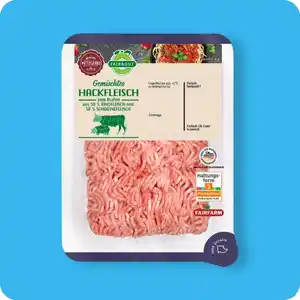 FAIR & GUT Gemischtes Hackfleisch, Aus Rind- und Schweinefleisch