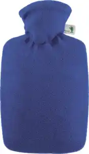 Hugo Frosch Wärmflasche Klassik Fleece blau 1,8l