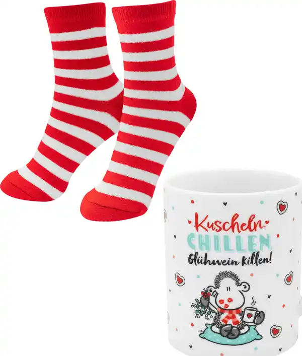 Bild 2 von Sheepworld Tasse-Socken-Set Chillen