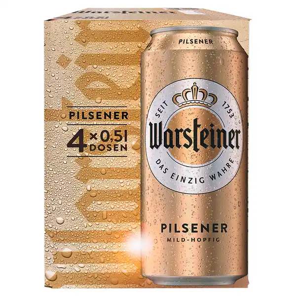 Bild 1 von WARSTEINER Pils Bier 0,5 l