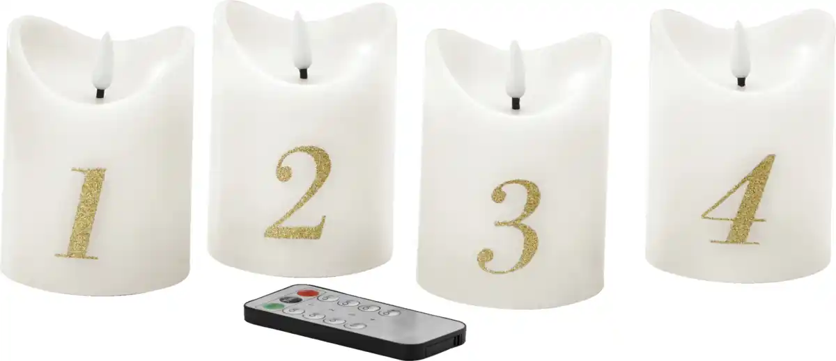 Bild 1 von IDEENWELT LED-Kerzen 4er-Set