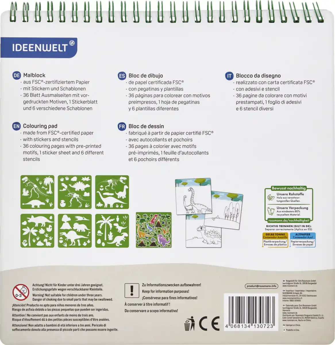 Bild 2 von IDEENWELT Malblock Dino